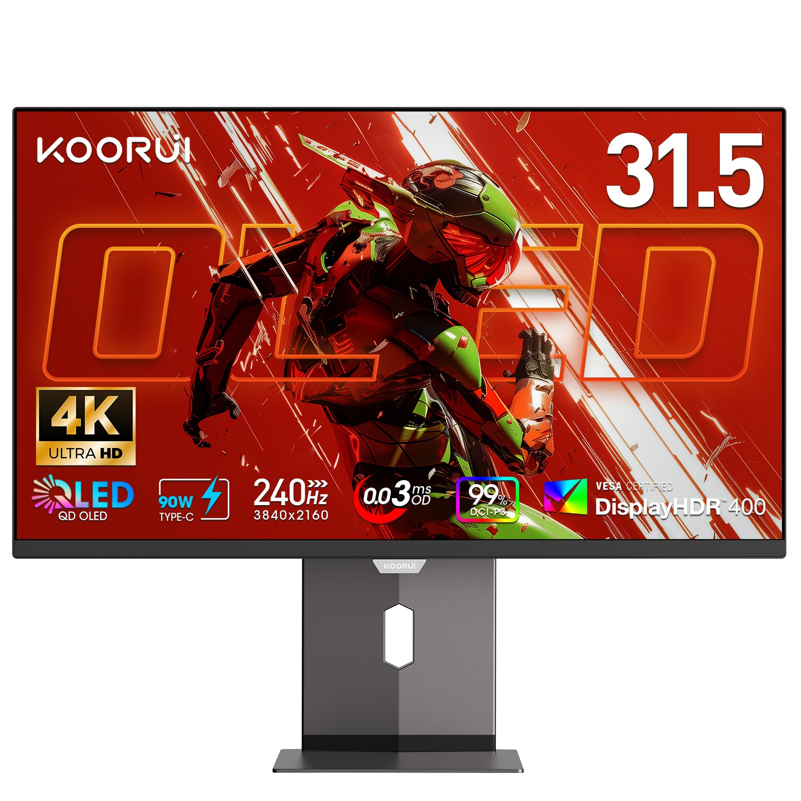 KOORUI 240Hz WQHD 24.5インチ KOORUI S3241XO 31.5-inch OLED UHD 240Hz Gaming Monitor – KOORUI UK