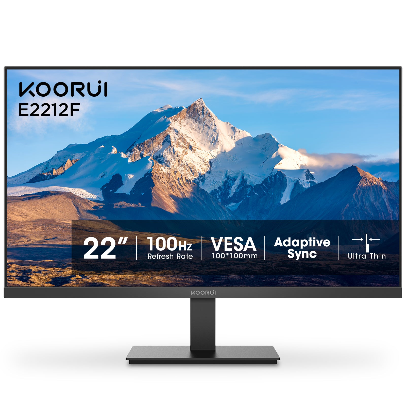 Koorui 22 Inch FHD 100Hz VA Gaming Monitor with Adaptive Sync