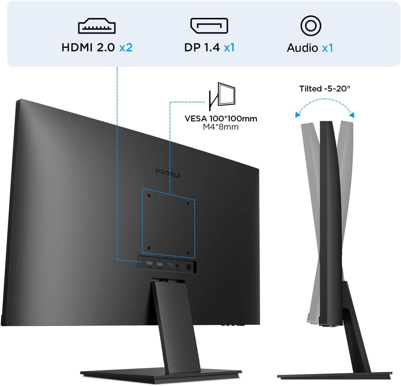 KOORUI N07 27-inch IPS 4K UHD 60Hz Business Monitor