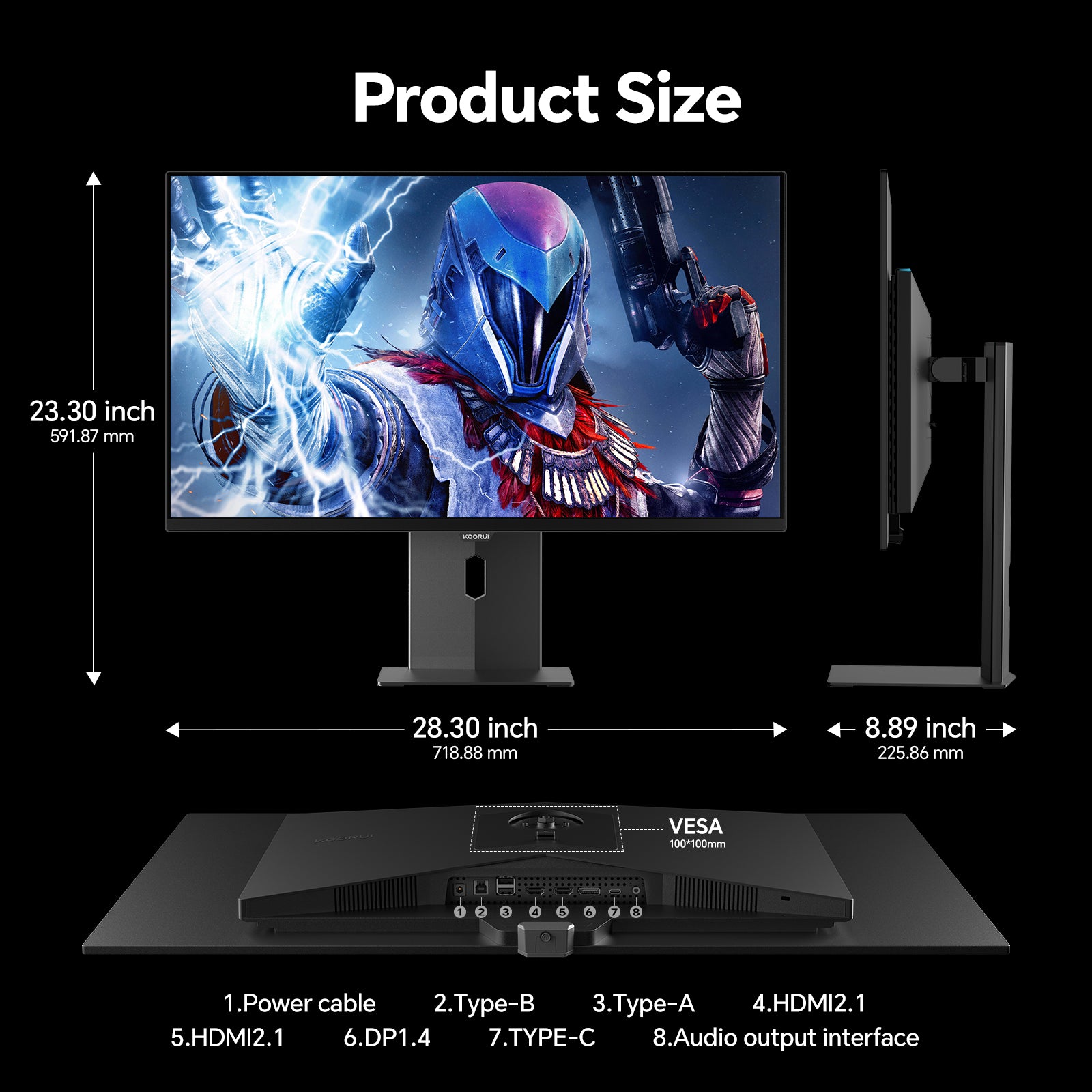 KOORUI S3241XO 31.5-inch OLED UHD 240Hz Gaming Monitor