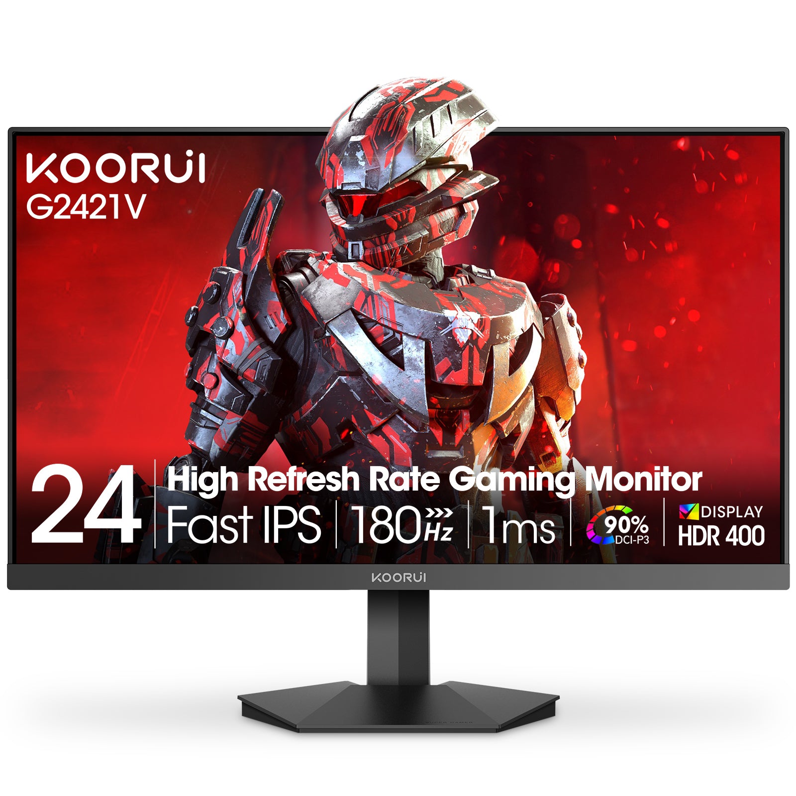 ディスプレイ・モニター本体 KOORUI G2421V almost new With box Koorui 24 Inch QHD 180Hz IPS Gaming Monitor with 99% sRGB – KOORUI UK