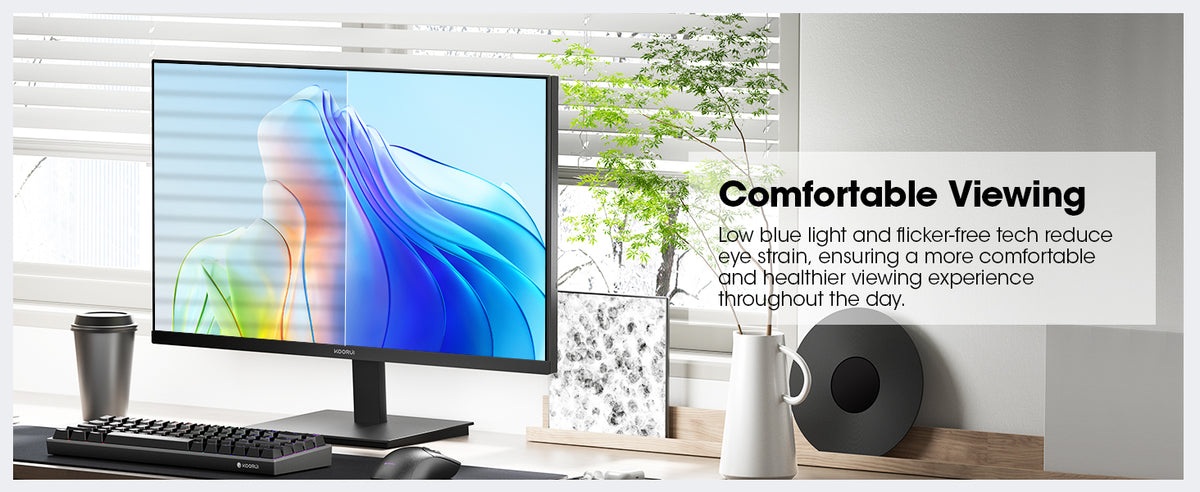 KOORUI E2212H — Comfortable viewing