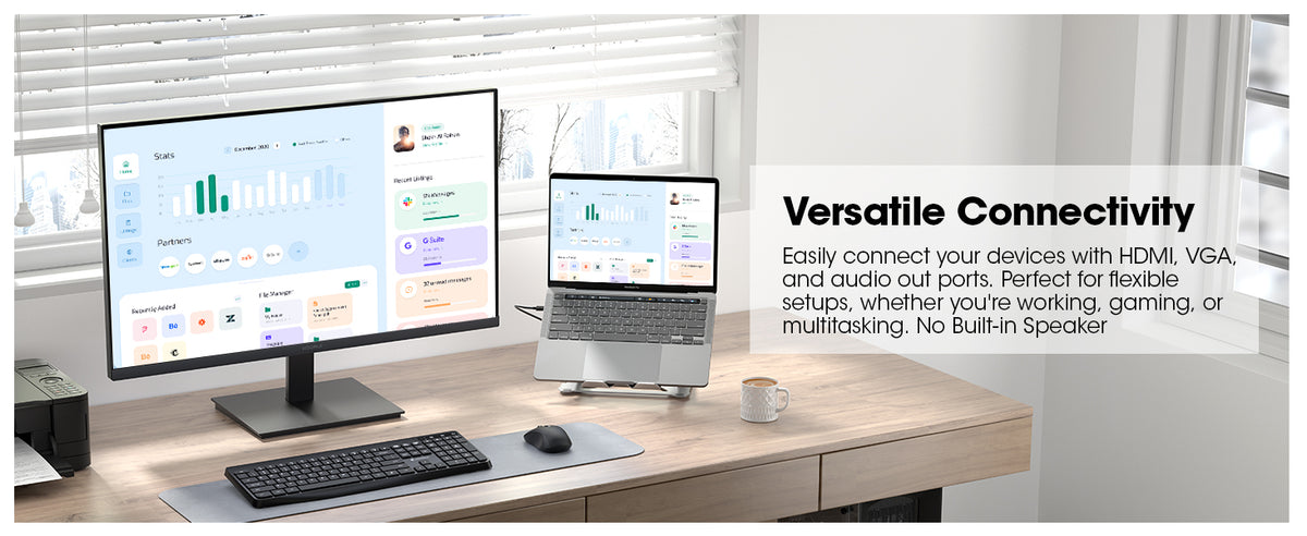 KOORUI E2212H — HDMI and VGA connectivity