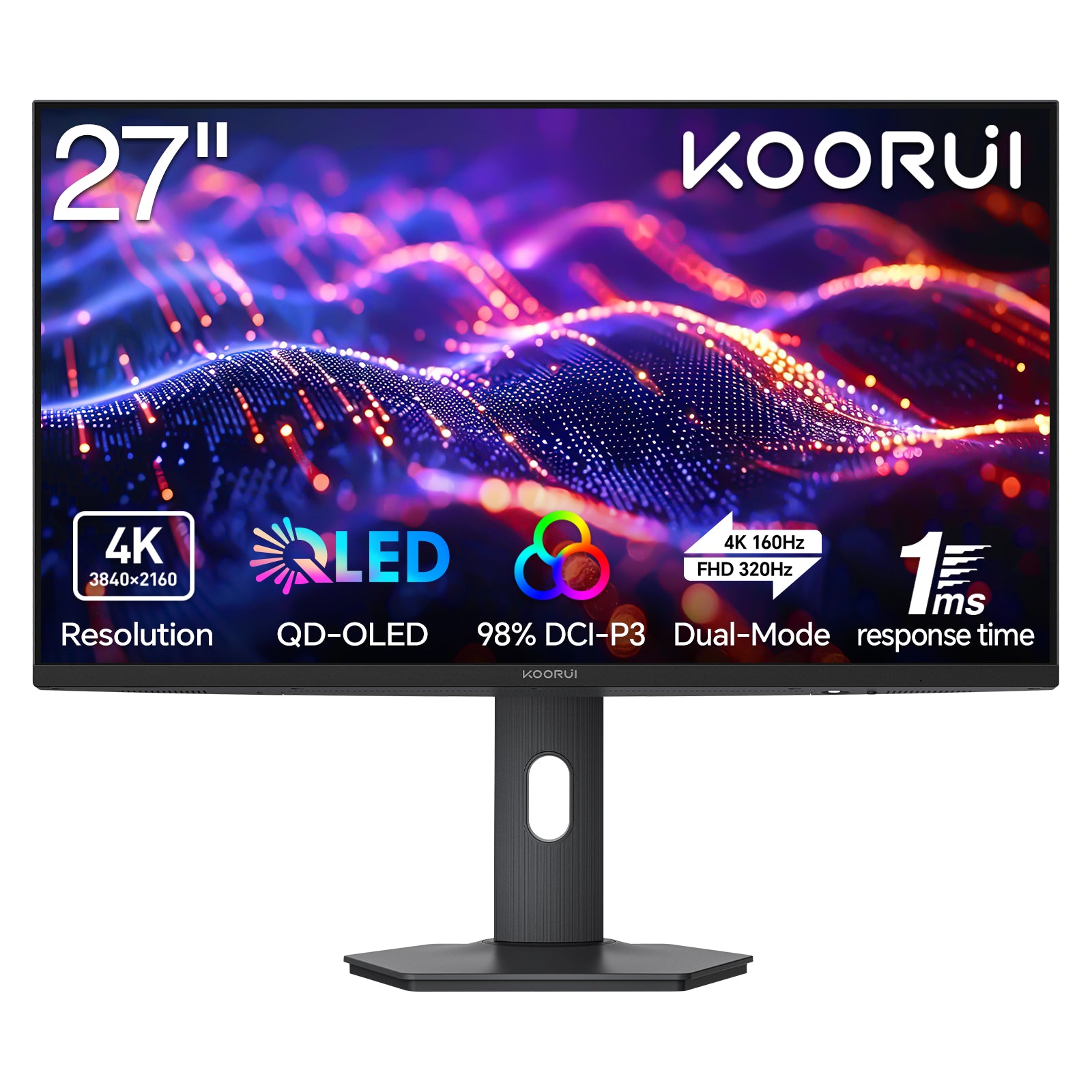 KOORUI S2741LM 27" Dual-Mode IPS/MINI LED Gaming Monitor, HDR 1400