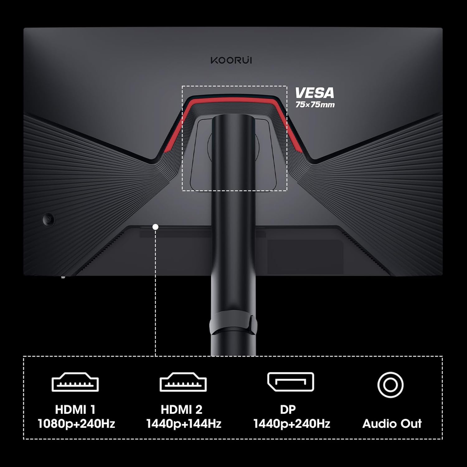 KOORUI 27E3QK 27-inch IPS QHD 240Hz Gaming Monitor