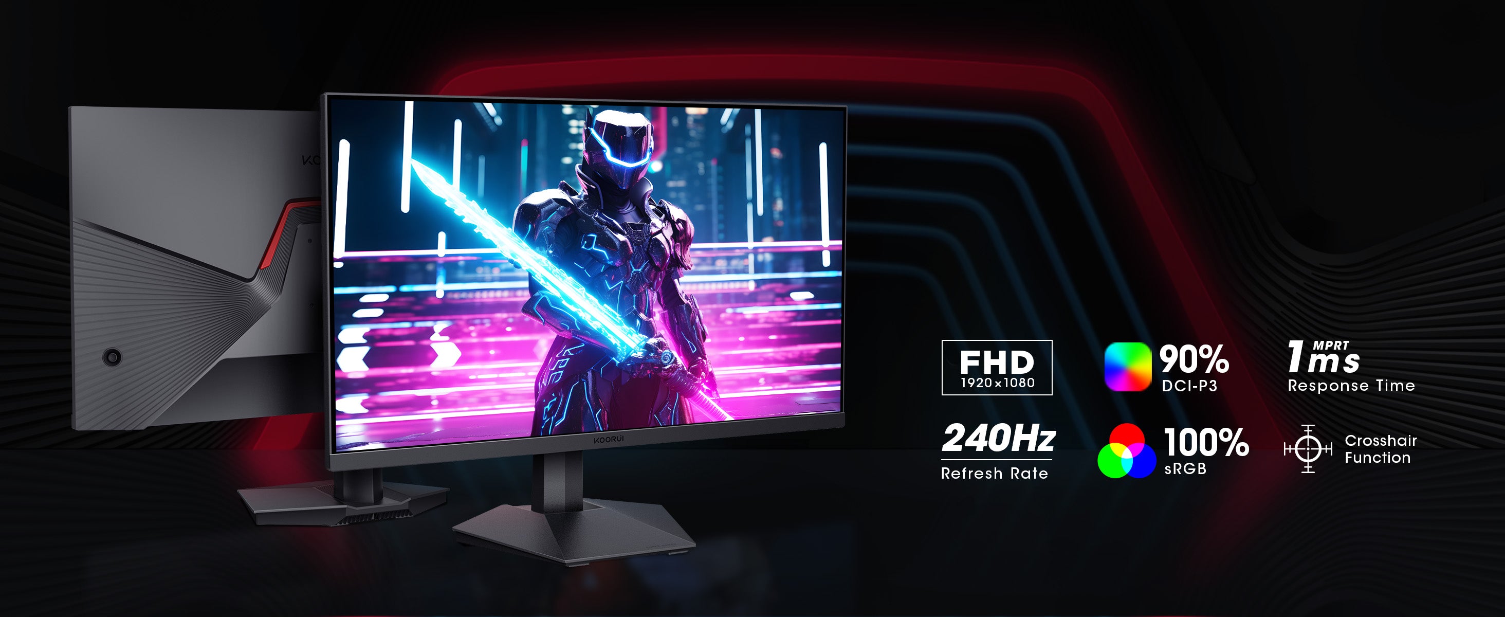 Koorui 27 Inch FHD 240Hz VA Gaming Monitor with 90% DCI-P3 – KOORUI UK