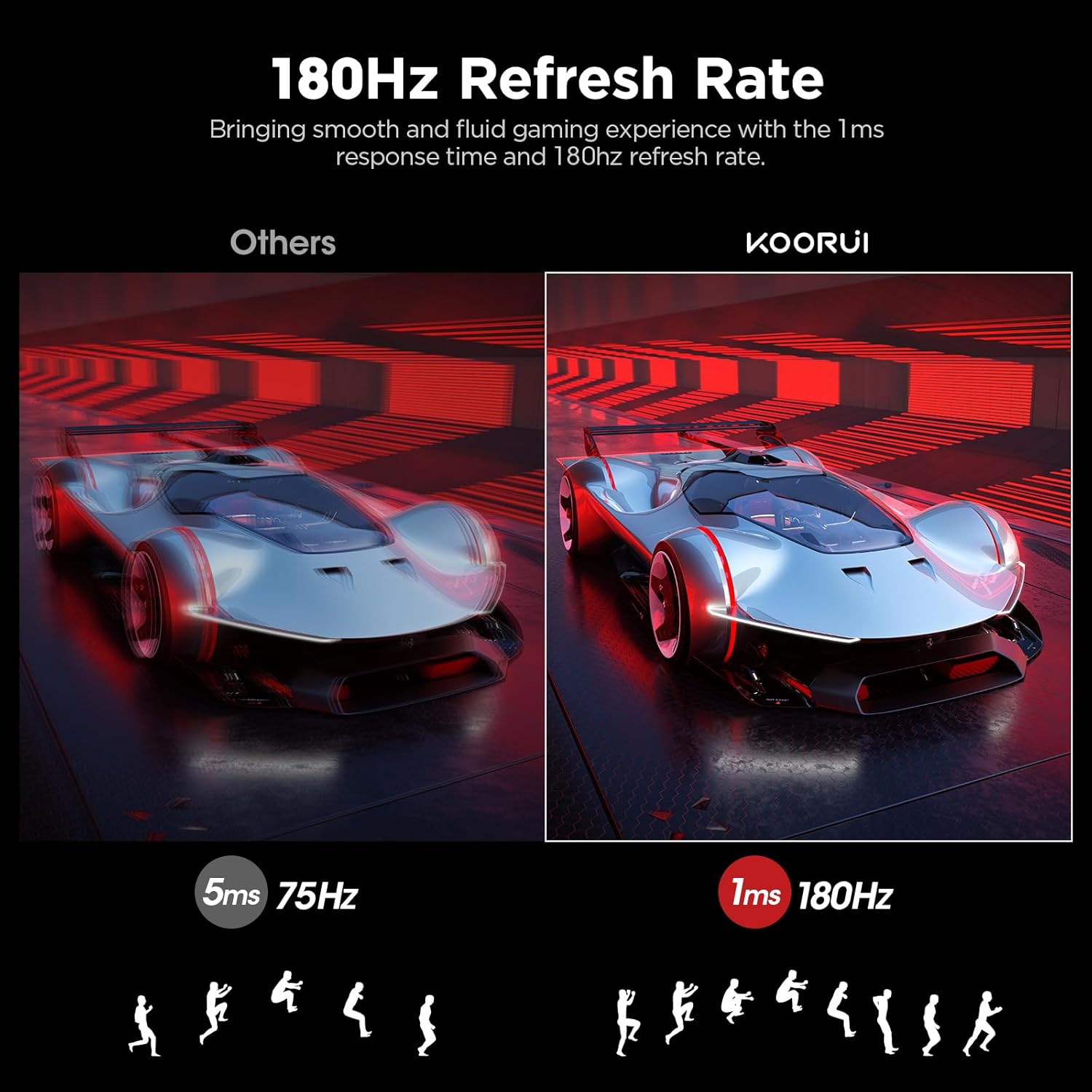KOORUI 25E3A 24.5-inch VA FHD 180Hz Gaming Monitor