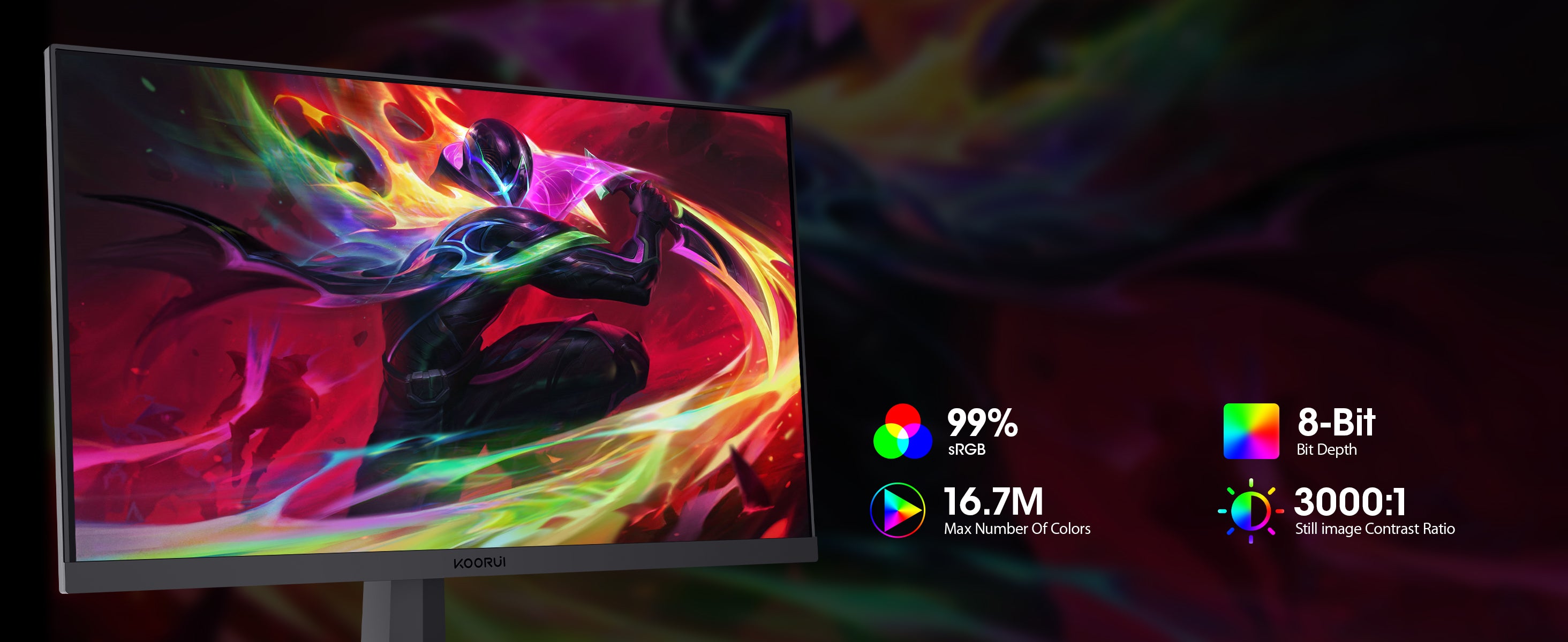 KOORUI 25E3A 24.5-inch VA FHD 180Hz Gaming Monitor – KOORUI UK