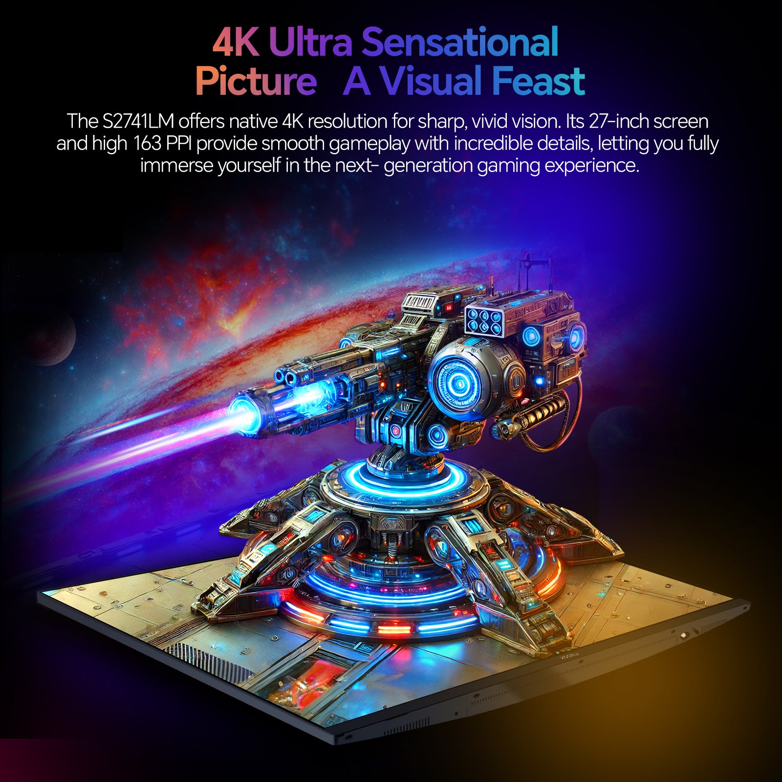 KOORUI S2741LM 27" Dual-Mode IPS/MINI LED Gaming Monitor, HDR 1400