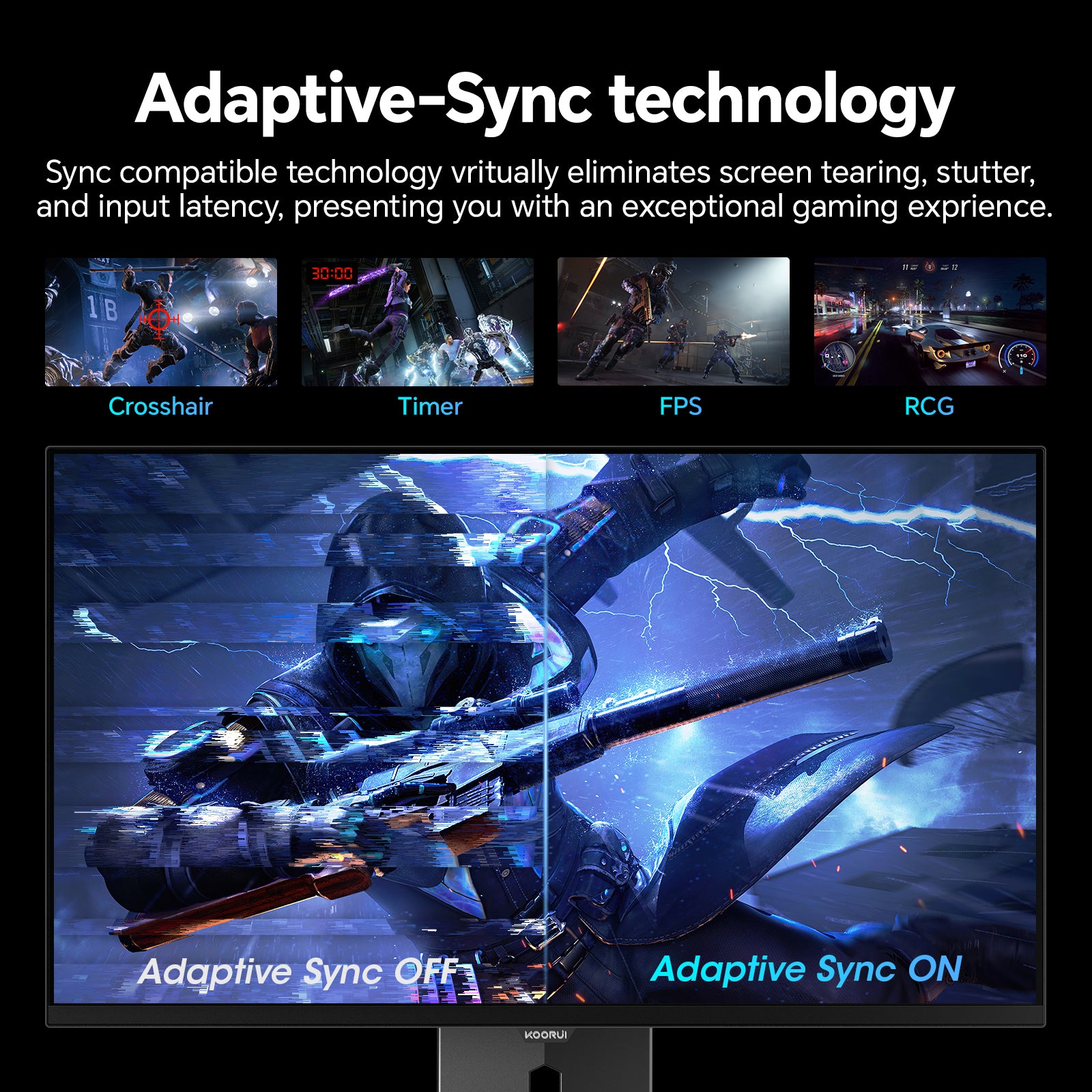 KOORUI S2721XO 27-inch OLED QHD 240Hz Gaming Monitor