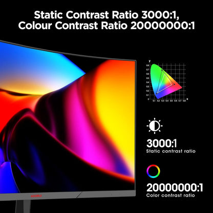 Koorui 24E6CA 24" FHD 180Hz VA Curved Gaming Monitor, 1ms 1500R
