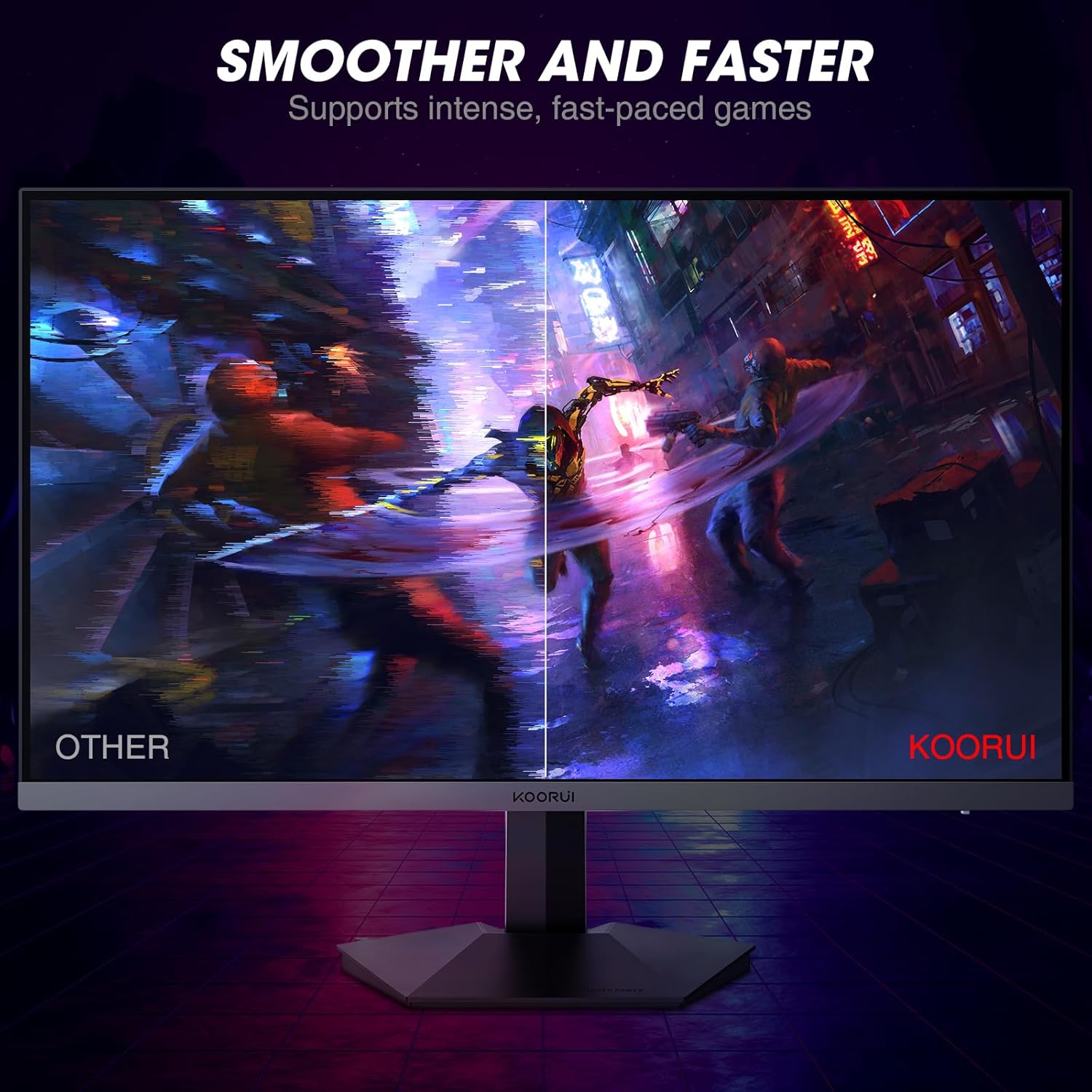 KOORUI 24E3 24" FHD 165Hz IPS Gaming Monitor, Adaptive Sync