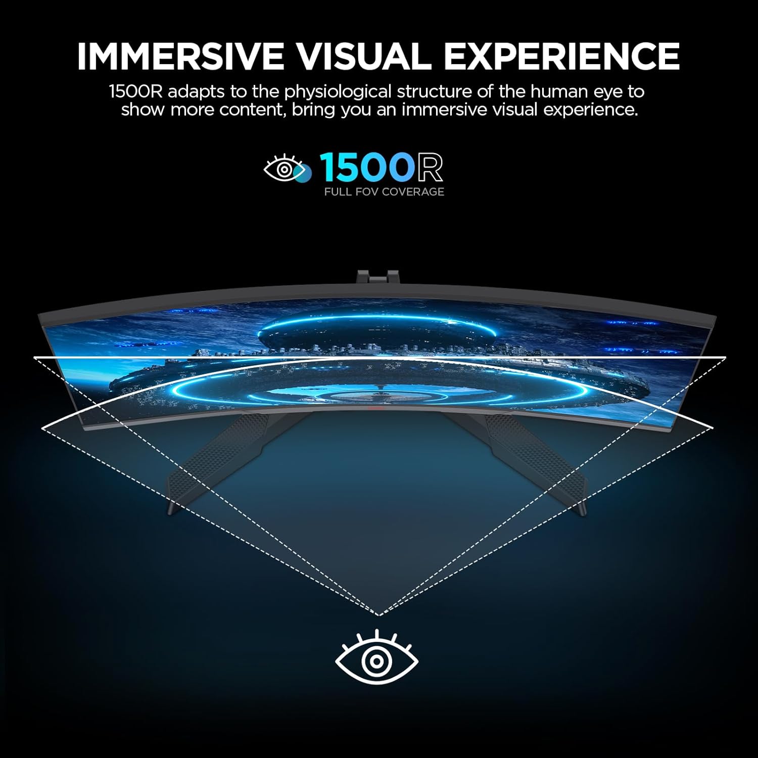 KOORUI 27E6CA 27-inch VA FHD 180Hz Curved Gaming Monitor