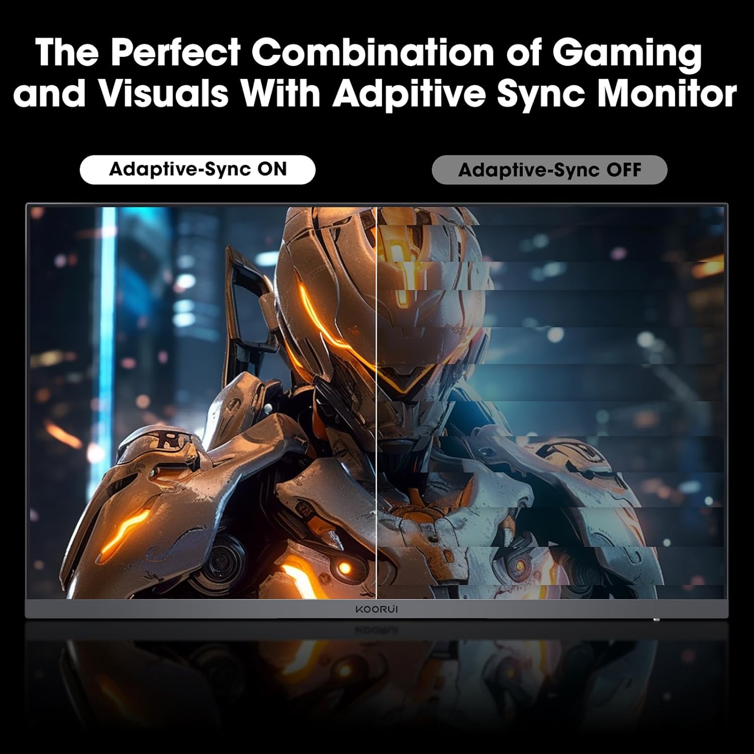 Koorui 24E6CA 24" FHD 180Hz VA Curved Gaming Monitor, 1ms 1500R