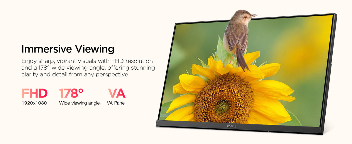 KOORUI E2712K — Full HD clarity